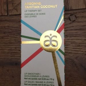 Arbonne TahitianCoconut lip therapy set new in box